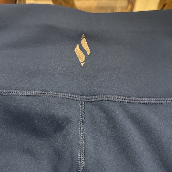 Skechers Ladies' GoStretch Luxe Tight Leggings Blue Medium - Picture 9 of 11